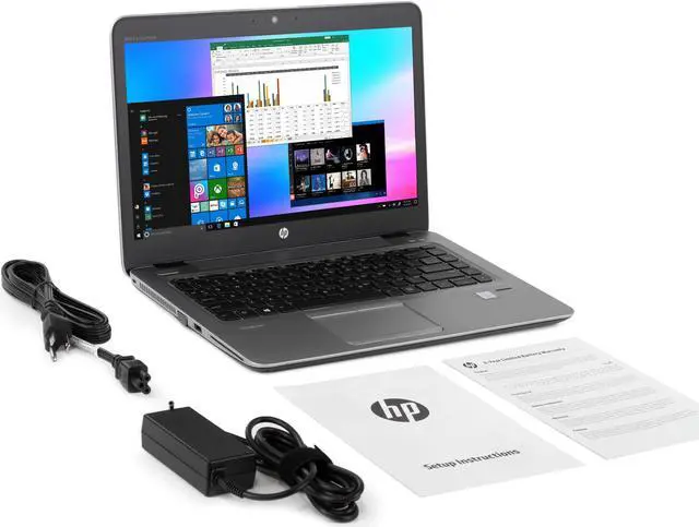 Alt view image 7 of 7 - HP EliteBook 840 G3 Notebook, 14" FHD Display, Intel Core i5-6300U Upto 3.0GHz, 8GB RAM, 1TB SSD, VGA, DisplayPort, Card Reader, Wi-Fi, Bluetooth, Windows 10 Pro