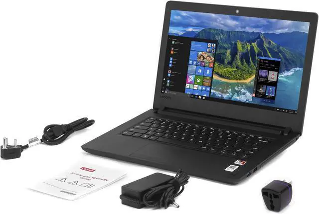 Alt view image 7 of 7 - Lenovo E41 Notebook, 14" HD Display, AMD A4-4350B Upto 2.9GHz, 8GB RAM, 256GB SSD, HDMI, VGA, UK Keyboard, Wi-Fi, Bluetooth, Windows 10 Pro