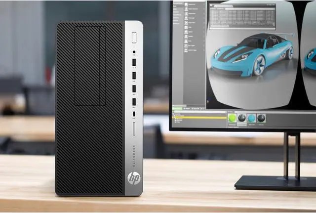 Alt view image 4 of 7 - HP EliteDesk 705 G4 Desktop, AMD A10-9700 Upto 3.8GHz, 32GB RAM, 512GB NVMe SSD + 500GB HDD, DVDRW, DisplayPort, Wi-Fi, Bluetooth, Windows 10 Pro