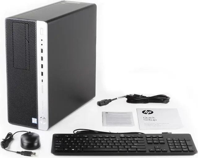 Alt view image 5 of 7 - HP EliteDesk 705 G4 Desktop, AMD A10-9700 Upto 3.8GHz, 32GB RAM, 512GB NVMe SSD + 500GB HDD, DVDRW, DisplayPort, Wi-Fi, Bluetooth, Windows 10 Pro