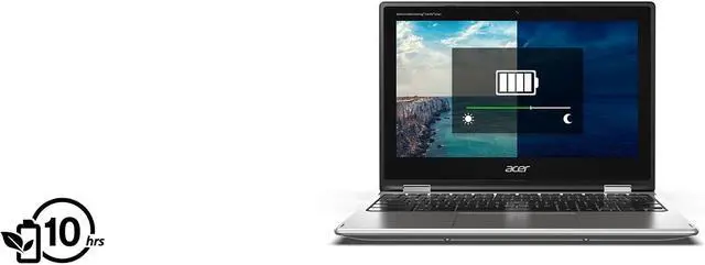 Alt view image 2 of 6 - Acer Spin 311 Chromebook, 11.6" IPS HD Touch Display, Intel Celeron N4020 Upto 2.8GHz, 4GB RAM, 32GB eMMC, DisplayPort via USB-C, Card Reader, Wi-Fi, Bluetooth, Chrome OS (NX.HKKAA.005)