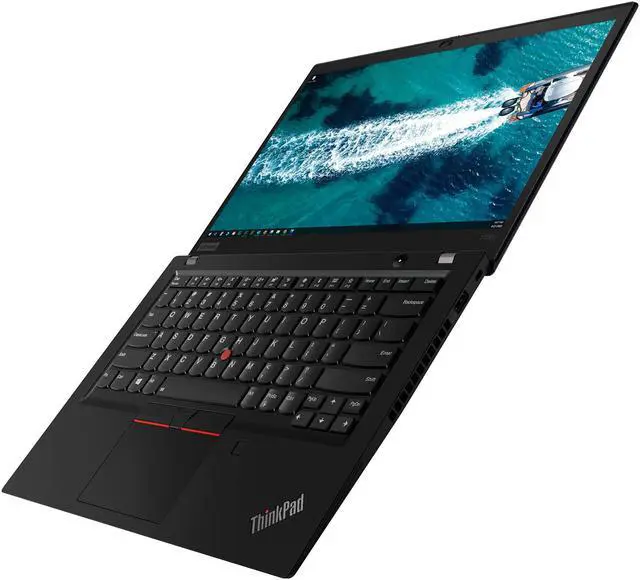 Alt view image 5 of 7 - Lenovo ThinkPad T490s Notebook, 14" IPS FHD Touch Display, Intel Core i7-8665U Upto 4.8GHz, 16GB RAM, 128GB NVMe SSD, HDMI, Thunderbolt, Card Reader, Wi-Fi, Bluetooth, Windows 10 Pro