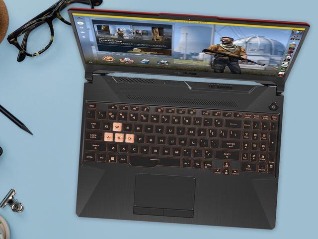 Alt view image 7 of 7 - ASUS TUF Gaming Notebook, 15.6" FHD Display, Intel Core i5-10300H Upto 4.5GHz, 16GB RAM, 512GB NVMe SSD, NVIDIA GeForce GTX 1650 Ti, HDMI, DisplayPort via USB-C, Wi-Fi, Bluetooth, Windows 10 Pro