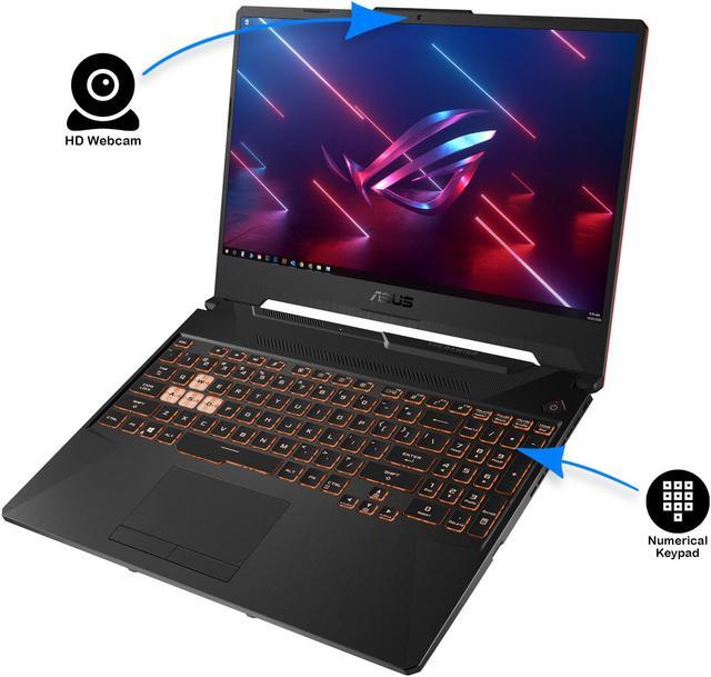 Alt view image 5 of 7 - ASUS TUF Gaming Notebook, 15.6" FHD Display, Intel Core i5-10300H Upto 4.5GHz, 16GB RAM, 512GB NVMe SSD, NVIDIA GeForce GTX 1650 Ti, HDMI, DisplayPort via USB-C, Wi-Fi, Bluetooth, Windows 10 Pro
