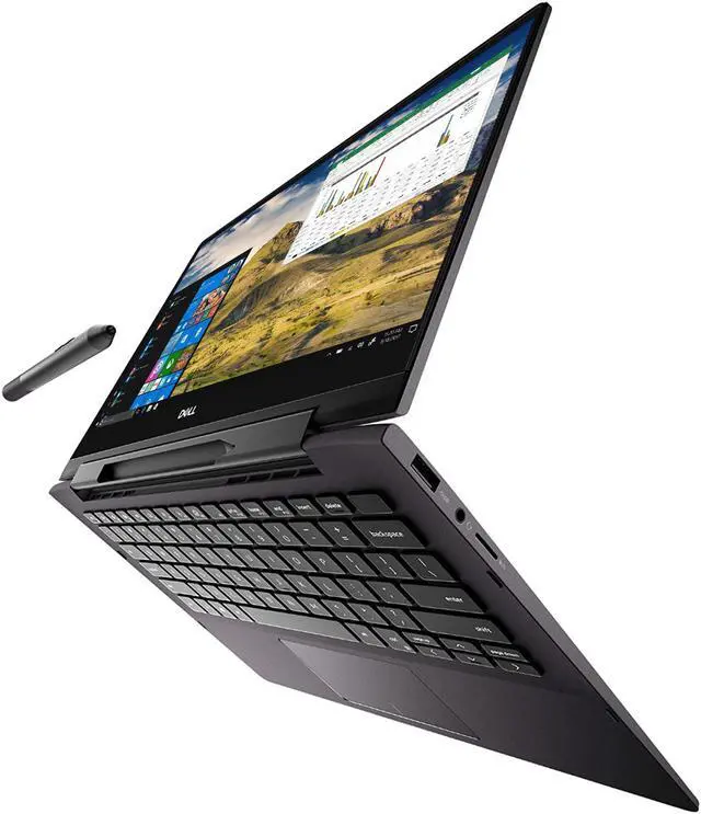 Alt view image 3 of 7 - Dell Inspiron i7391 2-in-1, 13.3" 4K UHD Touch Display, Intel Core i7-10510U Upto 4.9GHz, 16GB RAM, 512GB NVMe SSD +32GB Optane, HDMI, Thunderbolt, Wi-Fi, Bluetooth, Windows 10 Home (I7391-7520BLK)