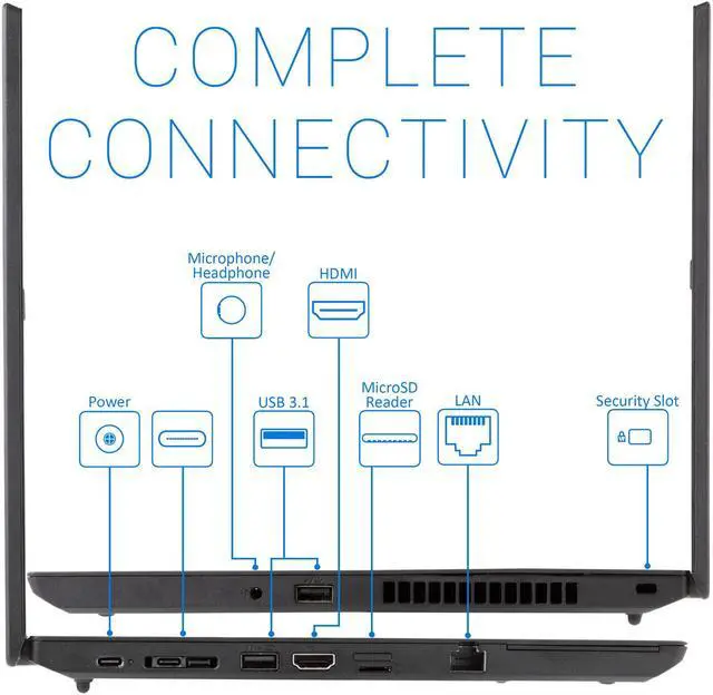 Alt view image 5 of 7 - Lenovo thinkPad L14 Notebook, 14" IPS FHD Display, Intel Core i7-10510U Upto 4.9GHz, 16GB RAM, 4TB NVMe SSD, HDMI, Card Reader, Wi-Fi, Bluetooth, Windows 10 Pro