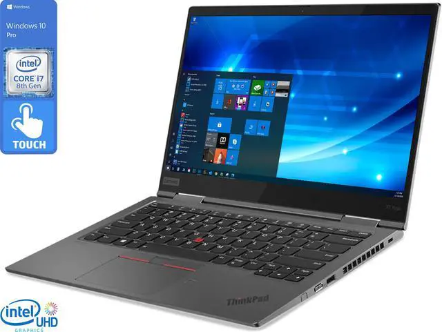 Main image of Lenovo ThinkPad X1 Yoga Notebook, 14" IPS FHD Touch Display, Intel Core i7-8665U Upto 4.8GHz, 16GB RAM, 256GB NVMe SSD, HDMI, Thunderbolt via USB-C, Wi-Fi, Bluetooth, Windows 10 Pro