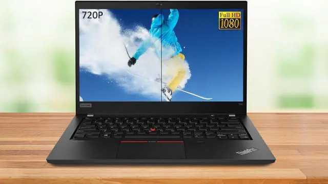 Alt view image 5 of 7 - Lenovo ThinkPad T14 Notebook, 14" IPS FHD Display, Intel Core i5-10210U Upto 4.2GHz, 8GB RAM, 1TB NVMe SSD, HDMI, Displayport via USB-C, Card Reader, Wi-Fi, Bluetooth, Windows 10 Pro