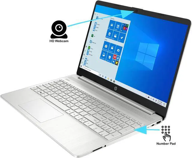 Alt view image 3 of 7 - HP 15 Notebook, 15.6" HD Display, Intel Core i5-1135G7 Upto 4.2GHz, 16GB RAM, 1TB NVMe SSD, HDMI, Card Reader, Wi-Fi, Bluetooth, Windows 10 Home