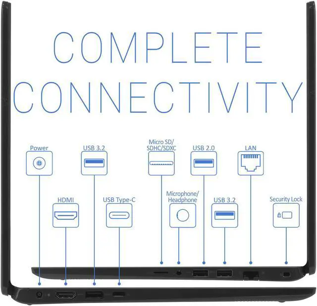 Alt view image 5 of 7 - Dell Latitude 3410 Notebook, 14" HD Display, Intel Core i3-10110U Upto 4.1GHz, 8GB RAM, 128GB SSD, HDMI, DisplayPort via USB-C, Card Reader, Wi-Fi, Bluetooth, Windows 10 Pro