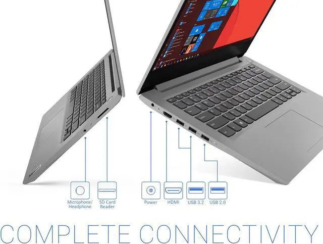 Alt view image 7 of 7 - Lenovo IdeaPad 3 Notebook, 14" FHD Display, Intel Core i5-1035G1 Upto 3.6GHz, 8GB RAM, 128GB NVMe SSD, HDMI, Card Reader, Wi-Fi, Bluetooth, Windows 10 Home