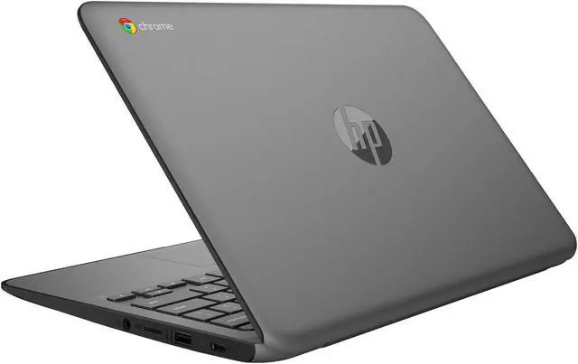 Alt view image 2 of 7 - HP 11a Chromebook, 11.6" HD Display, Intel Celeron N3350 Upto 2.4GHz, 4GB RAM, 32GB eMMC, Card Reader, Wi-Fi, Bluetooth, Chrome OS (1N091UA)