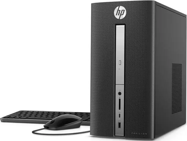 Alt view image 6 of 7 - HP Pavilion 570 Desktop, Intel Core i3-7100 3.9GHz, 16GB RAM, 512GB SSD, DVDRW, VGA, HDMI, Card Reader, Wi-Fi, Bluetooth, Windows 10 Pro
