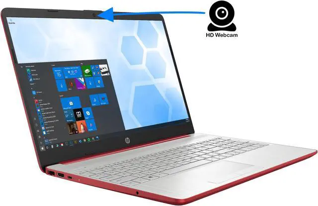 Alt view image 4 of 7 - HP 15 Notebook, 15.6" HD Display, Intel Pentium Gold 6405U 2.40GHz, 8GB RAM, 256GB SSD, HDMI, Wi-Fi, Bluetooth, Windows 10 Pro S