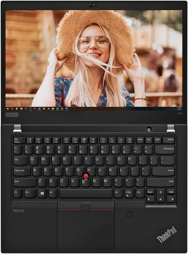 Alt view image 7 of 7 - Lenovo ThinkPad T14 Notebook, 14" IPS FHD Display, Intel Core i5-10210U Upto 4.2GHz, 8GB RAM, 2TB NVMe SSD, HDMI, Displayport via USB-C, Card Reader, Wi-Fi, Bluetooth, Windows 10 Pro