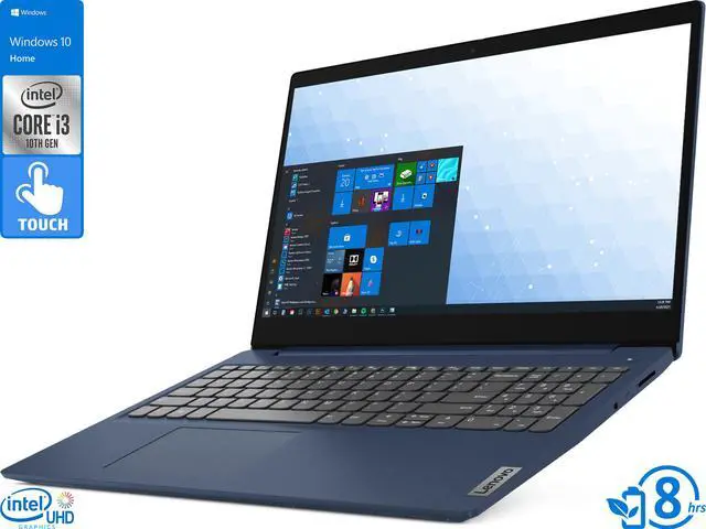 Main image of Lenovo IdeaPad 3 Notebook, 15.6" HD Touch Display, Intel Core i3-10110U Upto 4.1GHz, 12GB RAM, 512GB NVMe SSD, HDMI, Card Reader, Wi-Fi, Bluetooth, Windows 10 Home S
