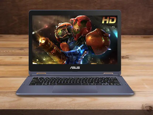 Alt view image 4 of 7 - ASUS VivoBook Flip Notebook, 11.6" HD Touch Display, Intel Celeron N3350 Upto 2.4GHz, 4GB RAM, 64GB eMMC, HDMI, Card Reader, Wi-Fi, Bluetooth, Windows 10 Home S (J202NA-DH01T)