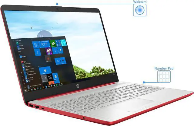 Alt view image 4 of 6 - HP 15 Laptop, 15.6" HD Display, Intel Pentium Silver N5000 Upto 2.7GHz, 4GB RAM, 128GB SSD, HDMI, Card Reader, Wi-Fi, Bluetooth, Windows 10 Home S (1A493UA)