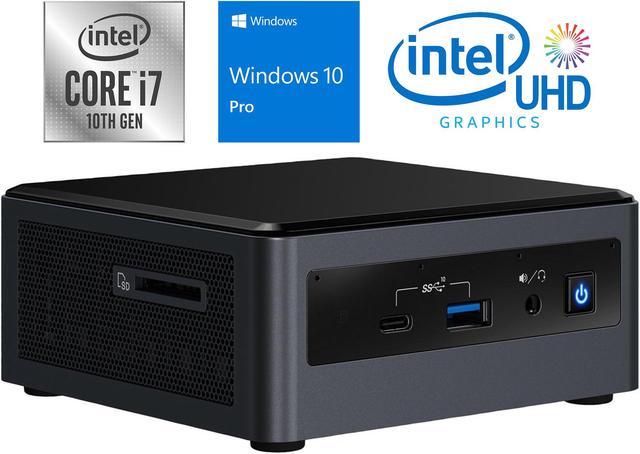 Intel NUC10i7FNHN Mini PC, Intel Core i7-10710U Upto 4.7GHz, 32GB