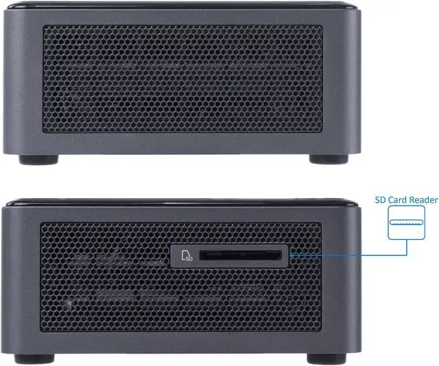 Alt view image 6 of 7 - Intel NUC10i7FNHN Mini PC, Intel Core i7-10710U Upto 4.7GHz, 32GB RAM, 2TB SSD, HDMI, Thunderbolt, Card Reader, Wi-Fi, Bluetooth, Windows 10 Pro