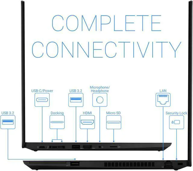 Alt view image 6 of 7 - Lenovo ThinkPad T15 Gen 2 Laptop, 15.6" IPS FHD Display, Intel Core i7-1165G7 Upto 4.7GHz, 16GB RAM, 1TB NVMe SSD, HDMI, Thunderbolt, Card Reader, Wi-Fi, Bluetooth, Windows 10 Pro