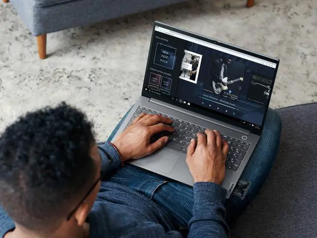 Alt view image 7 of 7 - Lenovo ThinkBook 15 G2 Laptop, 15.6" IPS FHD Touch Display, Intel Core i7-1165G7 Upto 4.7GHz, 16GB RAM, 1TB NVMe SSD, HDMI, DisplayPort via USB-C, Card Reader, Wi-Fi, Bluetooth, Windows 10 Pro