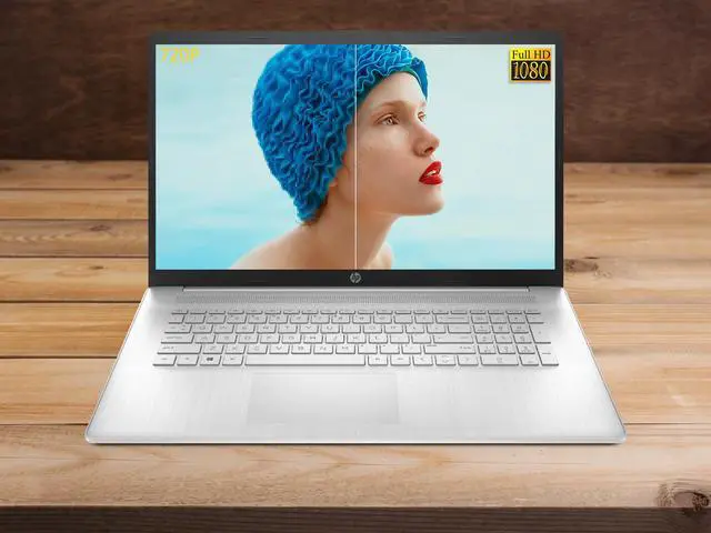 Alt view image 3 of 14 - HP 17 Laptop, 17.3" IPS FHD Display, AMD Ryzen 5 5500U Upto 4.0GHz, 32GB RAM, 1TB NVMe SSD, Vega 6, HDMI, Wi-Fi, Bluetooth, Windows 10 Pro S