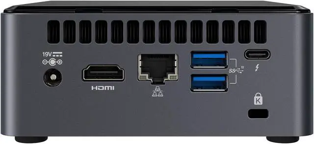 Alt view image 3 of 6 - Intel NUC10I7FNHN Mini PC, Intel Core I7-10710U Upto 4.7GHz, 16GB RAM, 256GB NVMe SSD + 500GB HDD, HDMI, Thunderbolt, Card Reader, Wi-Fi, Bluetooth, Windows 10 Pro