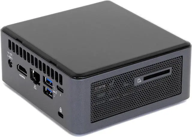 Alt view image 2 of 6 - Intel NUC10I7FNHN Mini PC, Intel Core I7-10710U Upto 4.7GHz, 16GB RAM, 1TB NVMe SSD + 500GB HDD, HDMI, Thunderbolt, Card Reader, Wi-Fi, Bluetooth, Windows 10 Pro