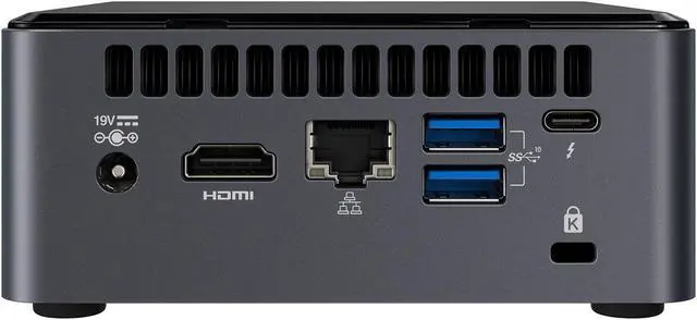 Alt view image 3 of 6 - Intel NUC10I7FNHN Mini PC, Intel Core I7-10710U Upto 4.7GHz, 16GB RAM, 1TB NVMe SSD + 500GB HDD, HDMI, Thunderbolt, Card Reader, Wi-Fi, Bluetooth, Windows 10 Pro