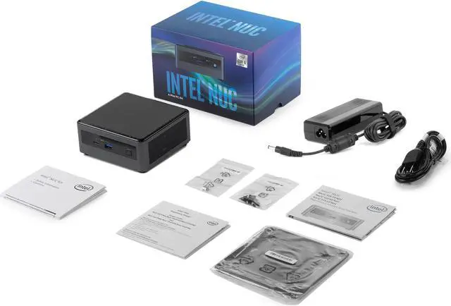 Alt view image 6 of 6 - Intel NUC10I7FNHN Mini PC, Intel Core I7-10710U Upto 4.7GHz, 16GB RAM, 1TB NVMe SSD + 500GB HDD, HDMI, Thunderbolt, Card Reader, Wi-Fi, Bluetooth, Windows 10 Pro