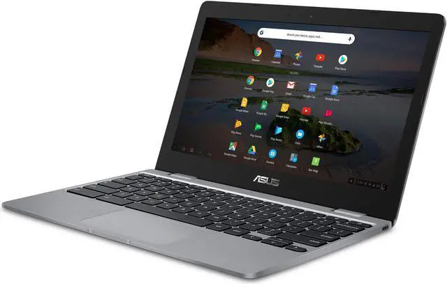 Alt view image 4 of 7 - ASUS Chromebook 12, 11.6" HD Display, Intel Celeron N3350 Upto 2.4GHz, 4GB RAM, 32GB eMMC, Card Reader, Wi-Fi, Bluetooth, Chrome OS