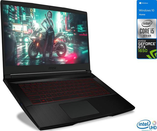 MSI GF63 Thin Gaming 15 Laptop, Intel Core i5-10300H Processor, NVIDIA  GeForce GTX 1650, 8 GB RAM, 256 GB SSD, 15.6-inch Full HD (1920 x 1080)