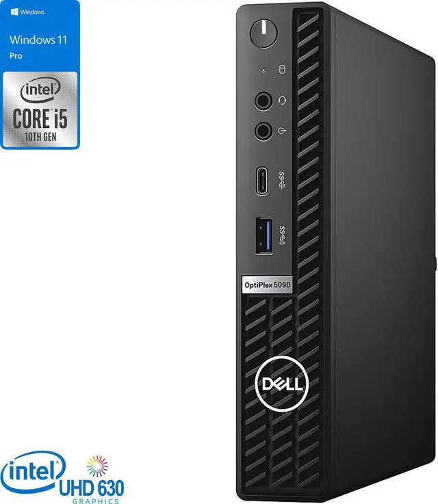 Main image of Dell OptiPlex 5090 Mini PC, Intel Core i5-10500T Upto 3.8GHz, 16GB RAM, 256GB NVMe SSD, DisplayPort, HDMI, Wi-Fi, Bluetooth, Windows 10 Pro