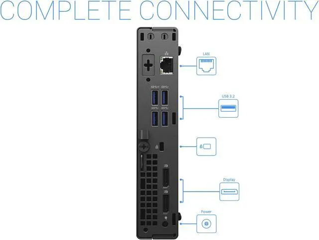 Alt view image 4 of 5 - Dell OptiPlex 5090 Mini PC, Intel Core i5-10500T Upto 3.8GHz, 16GB RAM, 256GB NVMe SSD, DisplayPort, HDMI, Wi-Fi, Bluetooth, Windows 10 Pro