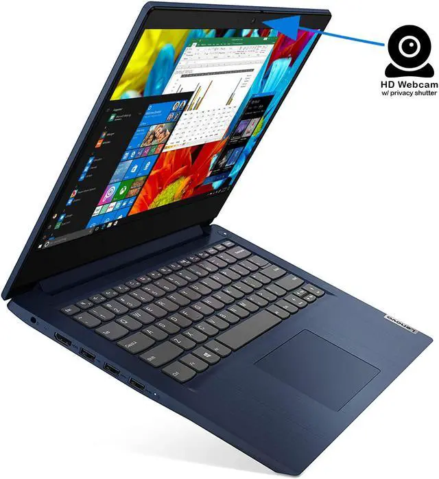 Alt view image 6 of 7 - Lenovo IdeaPad 3 Notebook, 14" FHD Display, AMD Ryzen 5 3500U Upto 3.7GHz, 8GB RAM, 256GB NVMe SSD, Vega 8, HDMI, Card Reader, Wi-Fi, Bluetooth, Windows 10 Pro
