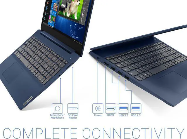 Alt view image 6 of 6 - Lenovo IdeaPad 3 Notebook, 15.6" HD Touch Display, Intel Core i5-10210U Upto 4.2GHz, 8GB RAM, 512GB NVMe SSD, HDMI, Card Reader, Wi-Fi, Bluetooth, Windows 10 Pro