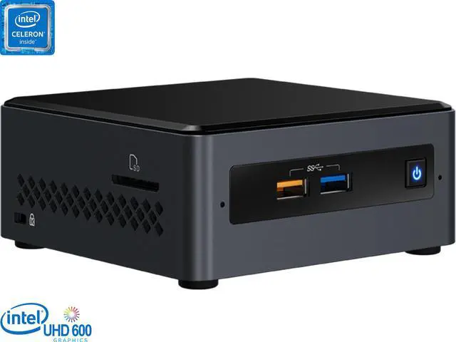 ミニPC Intel NUC Mini PC Kit NUC7CJYHN Intel NUC7CJYHN1 Mini PC, Intel Celeron J4005 Upto 2.7GHz