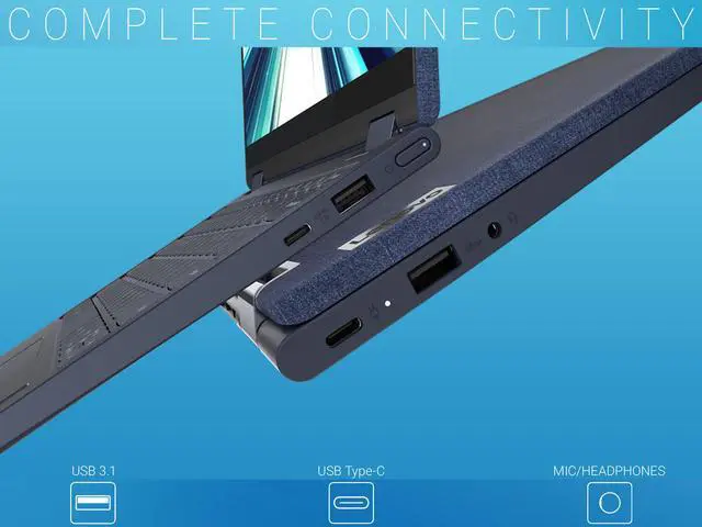 Alt view image 6 of 6 - Lenovo Yoga 6 2-in-1, 13.3" IPS FHD Touch Display, AMD Ryzen 7 4700U Upto 4.1GHz, 8GB RAM, 512GB NVMe SSD, Vega 6, DisplayPort via USB-C, Wi-Fi, Bluetooth, Windows 10 Pro