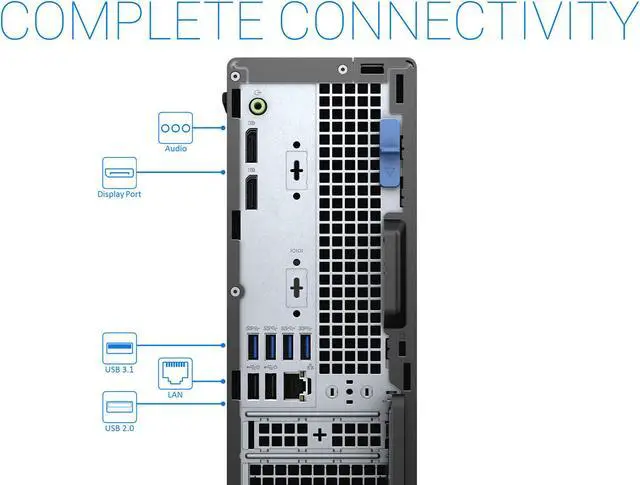 Alt view image 4 of 6 - Dell OptiPlex 5090 Desktop, Intel Core i5-11500 Upto 4.6GHz, 8GB RAM, 256GB NVMe SSD, DVDRW, Displayport, Wi-Fi, Bluetooth, Windows 10 Pro