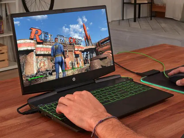Alt view image 7 of 7 - HP Pavilion 15 Gaming Notebook, 15.6" IPS FHD Display, Intel Core i5-10300H Upto 4.5GHz, 16GB RAM, 512GB NVMe SSD, NVIDIA GeForce GTX 1650, HDMI, DisplayPort via USB-C, Wi-Fi, BT, Windows 10 Pro