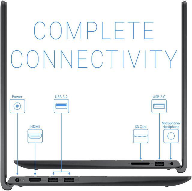 Alt view image 6 of 7 - Dell Inspiron 3511 Laptop, 15.6" FHD Display, Intel Core i5-1035G1 Upto 4.2GHz, 8GB RAM, 256GB NVMe SSD, HDMI, Card Reader, Wi-Fi, Bluetooth, Windows 11 Home (KNWD3)