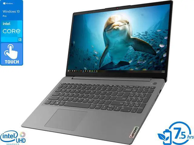 Main image of Lenovo IdeaPad 3 Laptop, 15.6" IPS FHD Touch Display, Intel Core i3-1115G4 Upto 4.1GHz, 12GB RAM, 256GB NVMe SSD, HDMI, Card Reader, Wi-Fi, Bluetooth, Windows 10 Pro