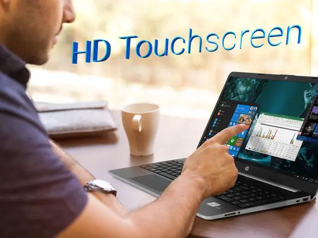 Alt view image 7 of 7 - HP 15 Notebook, 15.6" HD Touch Display, Intel Core i7-1065G7 Upto 3.9GHz, 8GB RAM, 256GB NVMe SSD, HDMI, Card Reader, Wi-Fi, Bluetooth, Windows 10 Pro