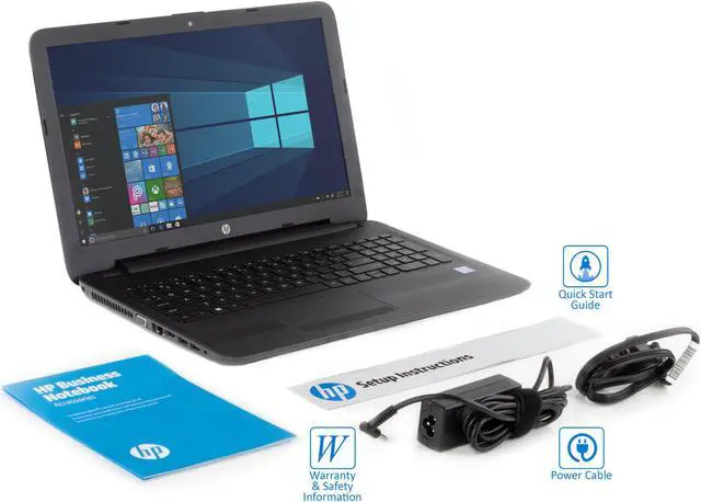 Alt view image 6 of 6 - HP 250 G5 15.6" HD Notebook, Intel Dual-Core i5-6200U Upto 2.8GHz, 8GB RAM, 256GB SSD, DVDRW, VGA, HDMI, Card Reader, Wi-Fi, Bluetooth, Windows 10 Pro