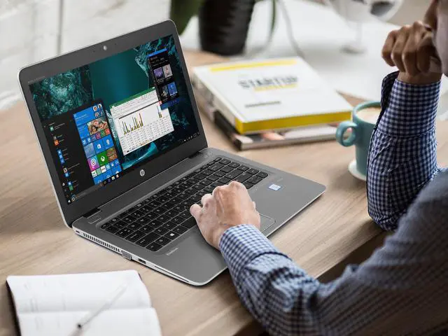 Alt view image 4 of 7 - HP EliteBook 840 G3 Notebook, 14" FHD Display, Intel Core i5-6300U Upto 3.0GHz, 8GB RAM, 256GB SSD, VGA, DisplayPort, Card Reader, Wi-Fi, Bluetooth, Windows 10 Pro (8DZ57UT)