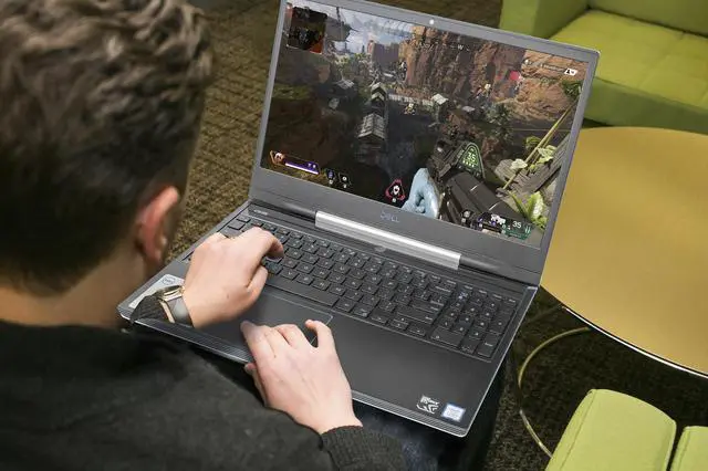 Alt view image 7 of 7 - Dell G5 Gaming Notebook, 15.6" FHD Display, Intel Core i7-8750H Upto 4.1GHz, 8GB RAM, 256GB NVMe SSD, NVIDIA GeForce GTX 1050 Ti, HDMI, DisplayPort via USB-C, Wi-Fi, BT, Windows 10 Pro