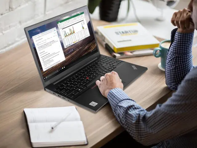Alt view image 7 of 7 - Lenovo ThinkPad E15 Notebook, 15.6" FHD Display, Intel Core i5-10210U Upto 4.2GHz, 4GB RAM, 500GB HDD, HDMI, Wi-Fi, Bluetooth, Windows 10 Pro (20RD006BUS)