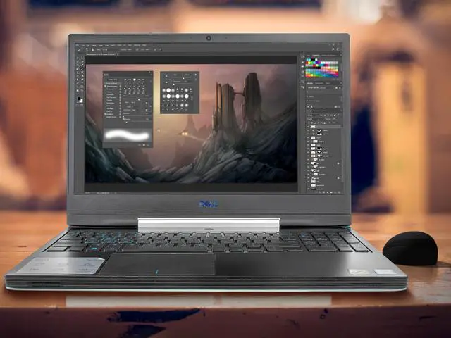 Alt view image 3 of 7 - Dell G5 Gaming Notebook, 15.6" FHD Display, Intel Core i7-8750H Upto 4.1GHz, 8GB RAM, 256GB NVMe SSD, NVIDIA GeForce GTX 1050 Ti, HDMI, DisplayPort via USB-C, Wi-Fi, BT, Windows 10 Pro