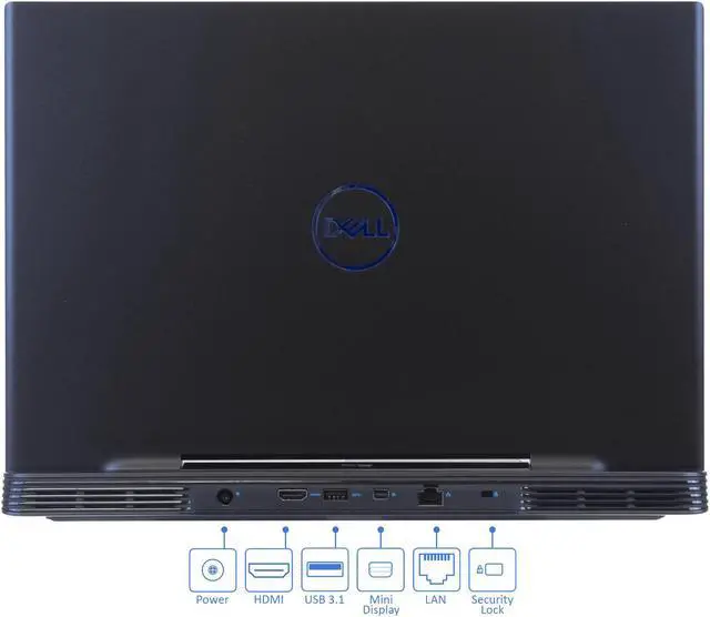 Alt view image 4 of 6 - Dell G5 Gaming Notebook, 15.6" FHD Display, Intel Core i7-8750H Upto 4.1GHz, 8GB RAM, 256GB NVMe SSD, NVIDIA GeForce RTX 2060, HDMI, Mini DP, Thunderbolt, Wi-Fi, Bluetooth, Windows 10 Pro